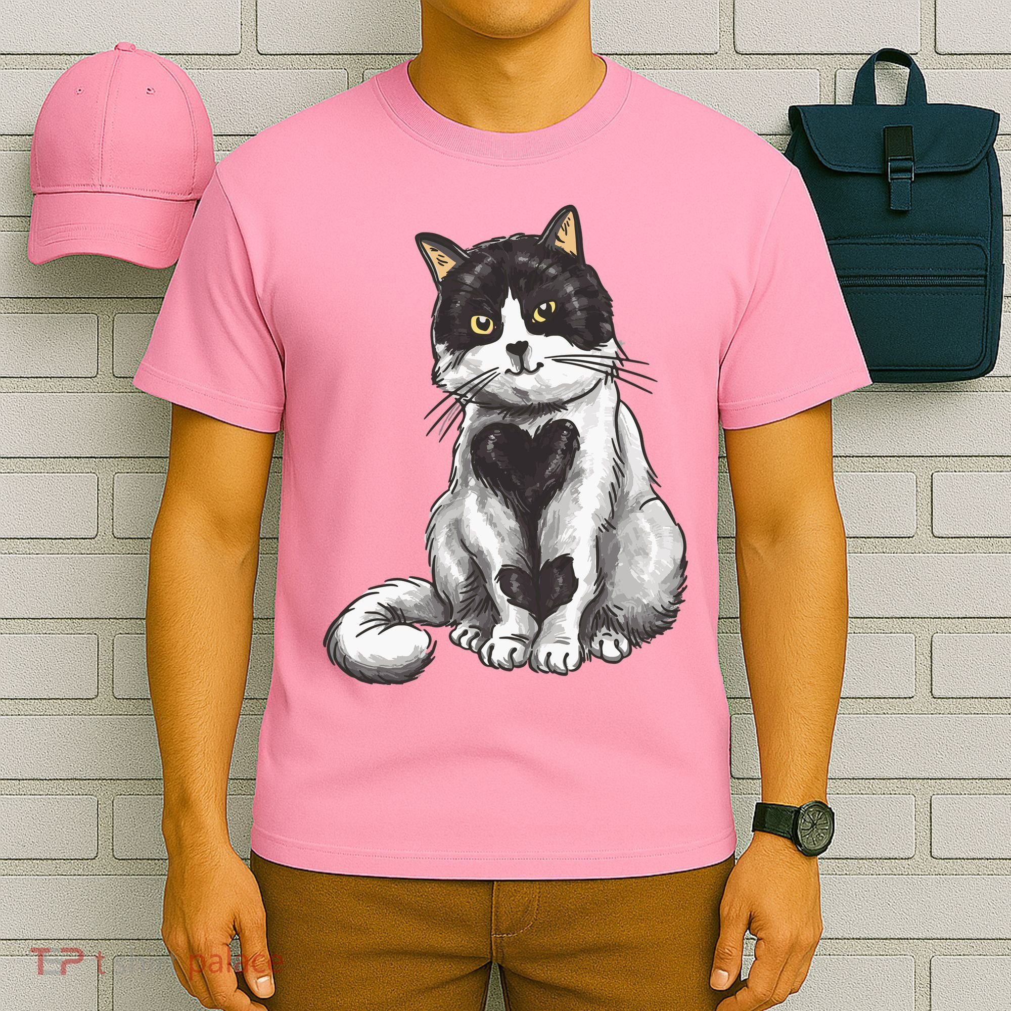 Cat Heart Cute T-Shirt