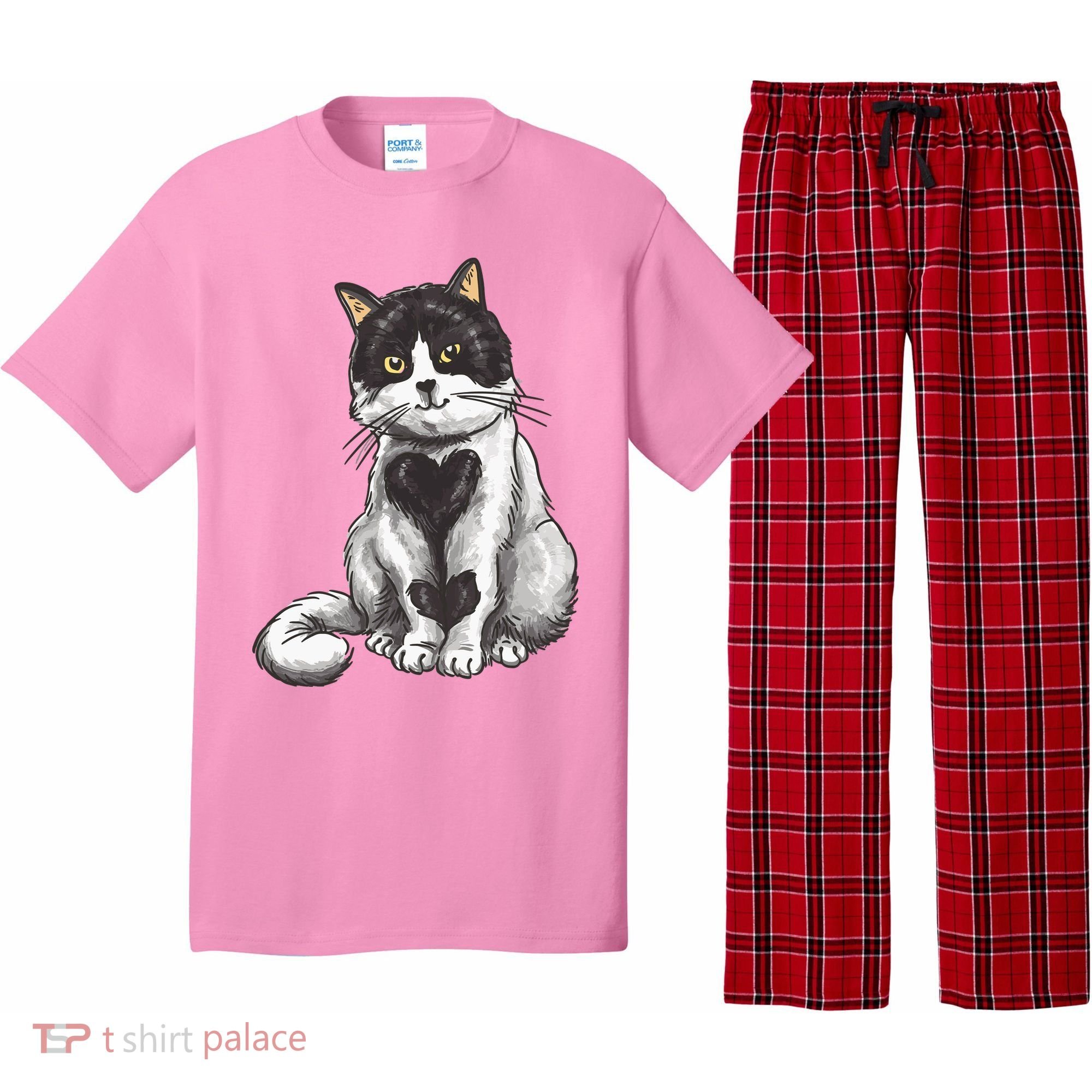 Cat Heart Cute Pajama Set