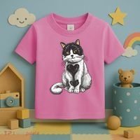 Cat Heart Cute Toddler T-Shirt thumb 3