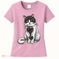 Cat Heart Cute Women's T-Shirt thumb 0