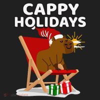 Cappy Holidays Christmas Capybara Funny Capybara Christmas Women's Sweatshirt thumb 2