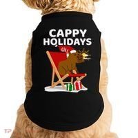Cappy Holidays Christmas Capybara Funny Capybara Christmas Doggie Tank thumb 0