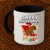 Cappy Holidays Christmas Capybara Funny Capybara Christmas Coffee Mug thumb 2