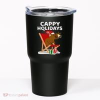 Cappy Holidays Christmas Capybara Funny Capybara Christmas Tumbler thumb 0
