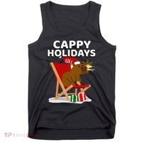 Cappy Holidays Christmas Capybara Funny Capybara Christmas Tank Top thumb 0
