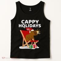 Cappy Holidays Christmas Capybara Funny Capybara Christmas Tank Top thumb 2