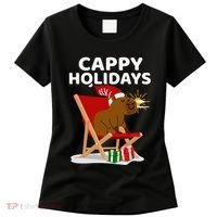 Cappy Holidays Christmas Capybara Funny Capybara Christmas Women's T-Shirt thumb 0