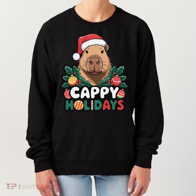 Cappy Holidays Capybara Christmas Women's Sweatshirt