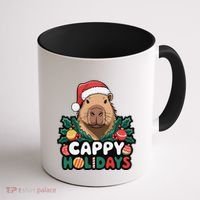 Cappy Holidays Capybara Christmas Coffee Mug thumb 1