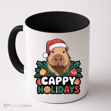 Cappy Holidays Capybara Christmas Coffee Mug