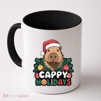 Cappy Holidays Capybara Christmas Coffee Mug thumb 0