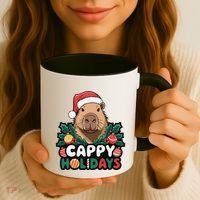 Cappy Holidays Capybara Christmas Coffee Mug thumb 3