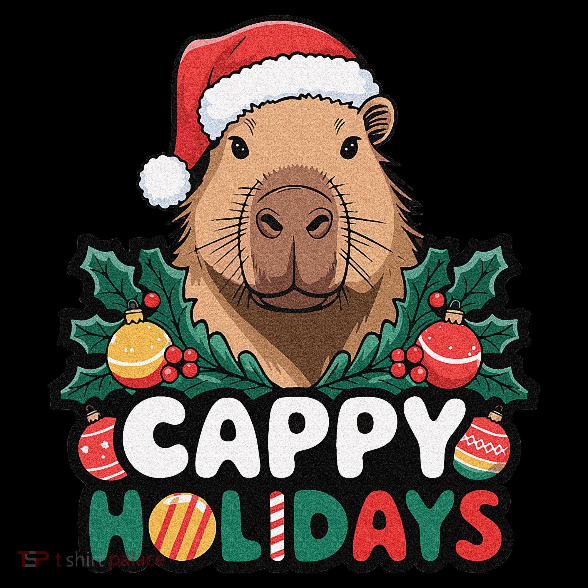 Cappy Holidays Capybara Christmas Coffee Mug