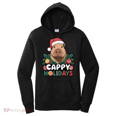Cappy Holidays Capybara Christmas Women's Hoodie