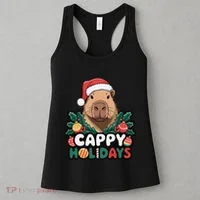Cappy Holidays Capybara Christmas Women's Tank Top thumb 3