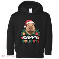 Cappy Holidays Capybara Christmas Toddler Hoodie thumb 0