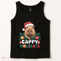 Cappy Holidays Capybara Christmas Tank Top thumb 2
