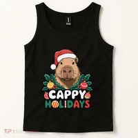 Cappy Holidays Capybara Christmas Tank Top thumb 2