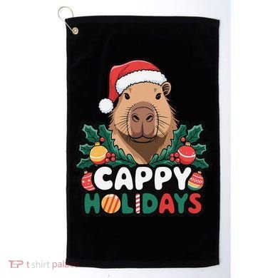 Cappy Holidays Capybara Christmas Golf Towel