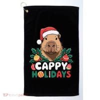 Cappy Holidays Capybara Christmas Golf Towel thumb 0