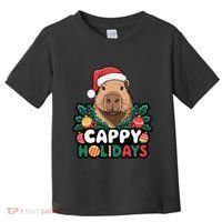 Cappy Holidays Capybara Christmas Toddler T-Shirt thumb 0