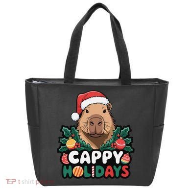 Cappy Holidays Capybara Christmas Tote Bag