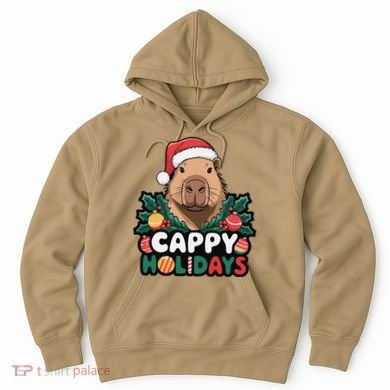 Cappy Holidays Capybara Christmas Hoodie
