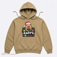 Cappy Holidays Capybara Christmas Hoodie thumb 0