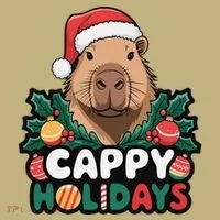 Cappy Holidays Capybara Christmas Hoodie thumb 2