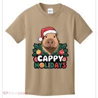Cappy Holidays Capybara Christmas Kids T-Shirt thumb 0