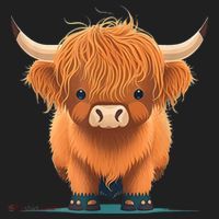 Cute Highland Cattle Cow Funny Highland Cow Tumbler thumb 3