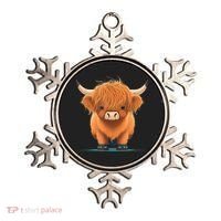 Cute Highland Cattle Cow Funny Highland Cow Ornament thumb 0