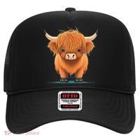 Cute Highland Cattle Cow Funny Highland Cow Hat thumb 0
