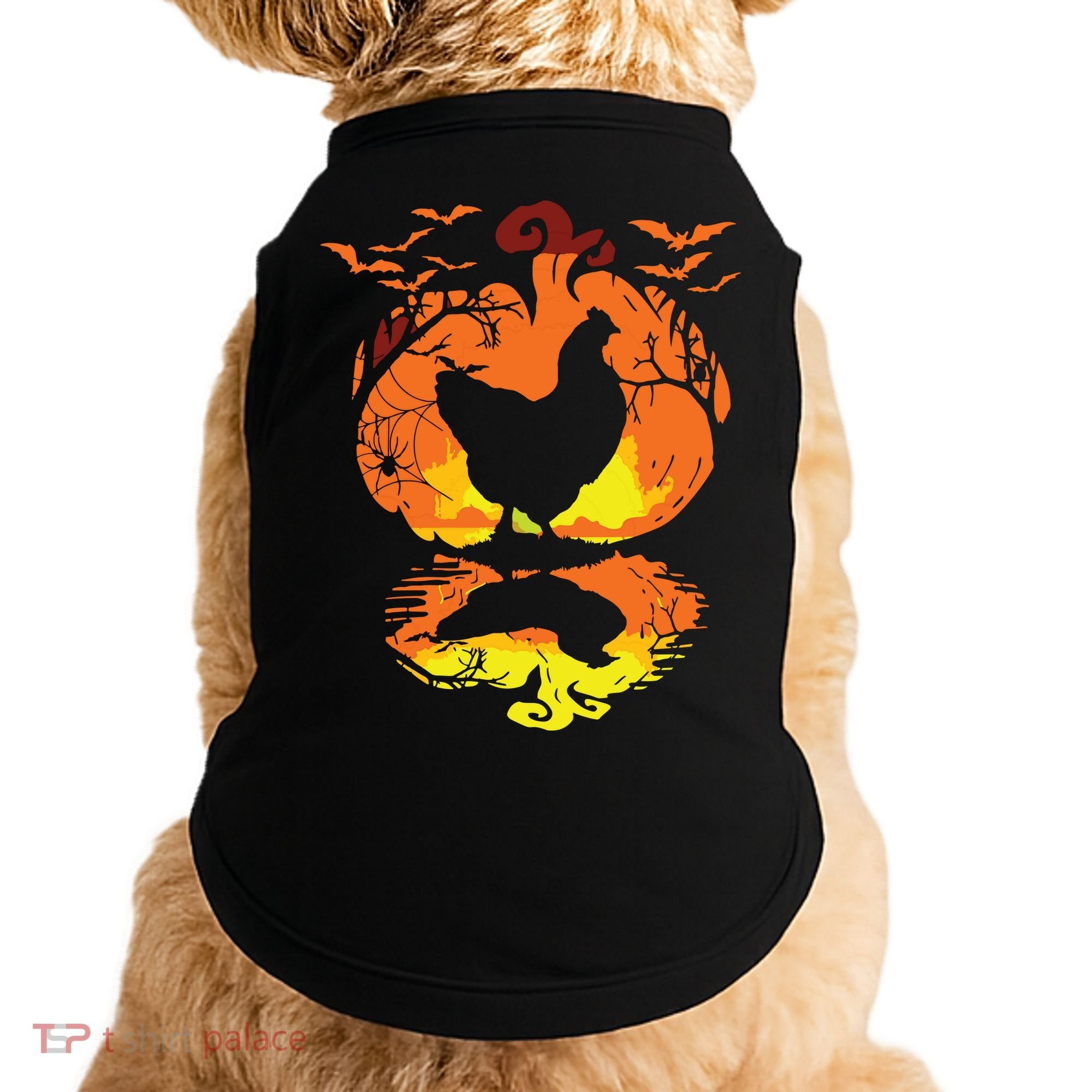 Chicken Halloween Costume Pumpkin Chicken Lovers Fall Season Doggie Tank