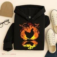 Chicken Halloween Costume Pumpkin Chicken Lovers Fall Season Hoodie thumb 4