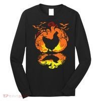 Chicken Halloween Costume Pumpkin Chicken Lovers Fall Season Long Sleeve Shirt thumb 0