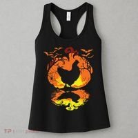 Chicken Halloween Costume Pumpkin Chicken Lovers Fall Season Women's Tank Top thumb 3