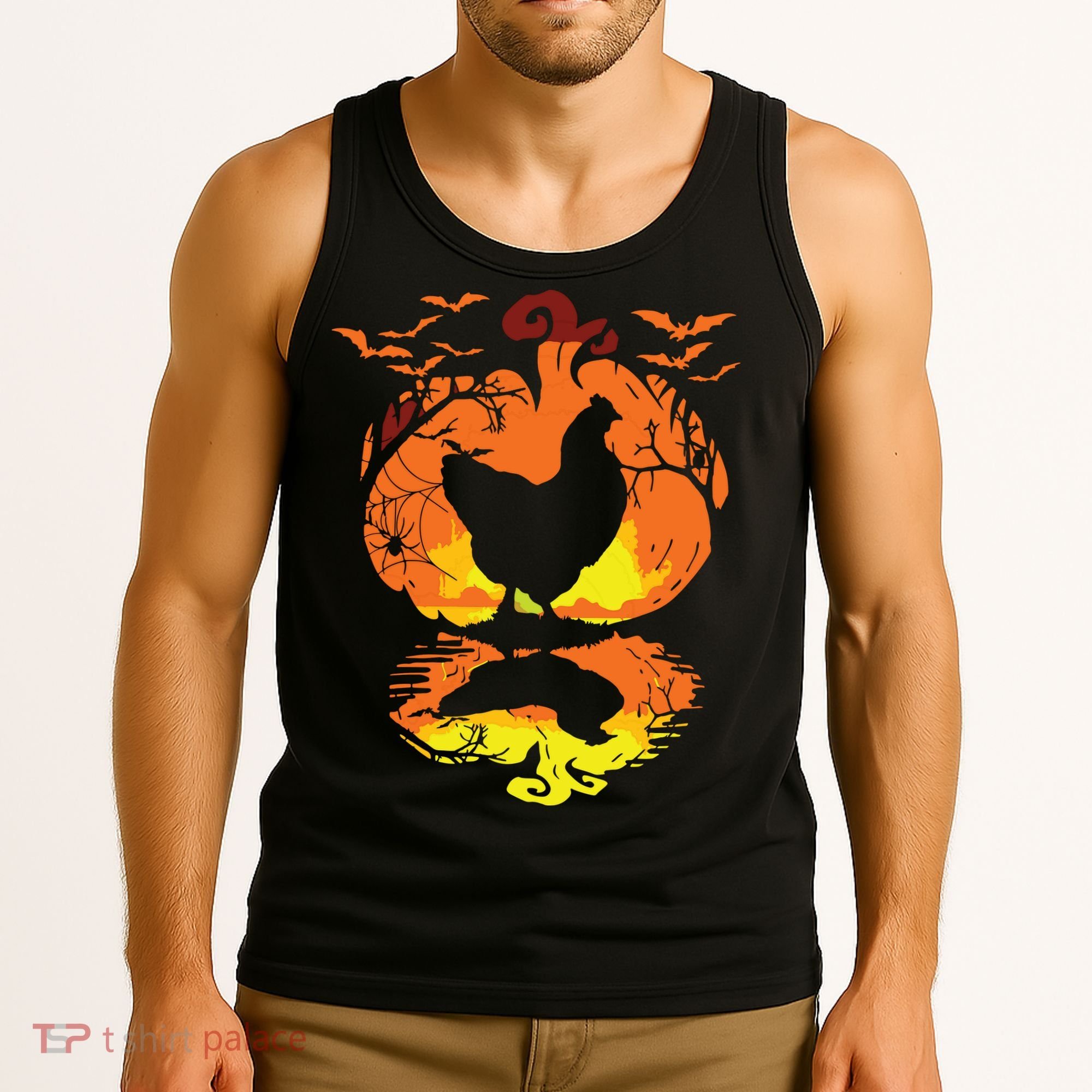 Chicken Halloween Costume Pumpkin Chicken Lovers Fall Season Tank Top