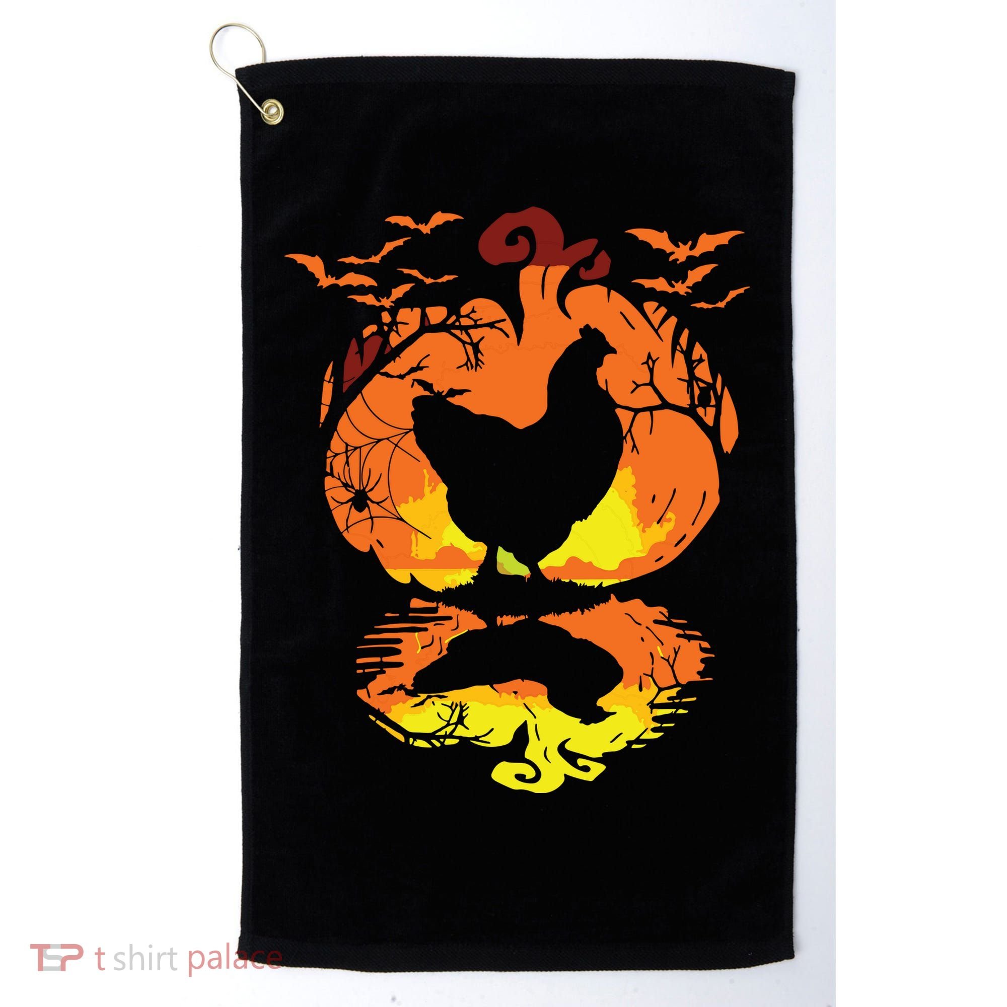 Chicken Halloween Costume Pumpkin Chicken Lovers Fall Season Golf Towel