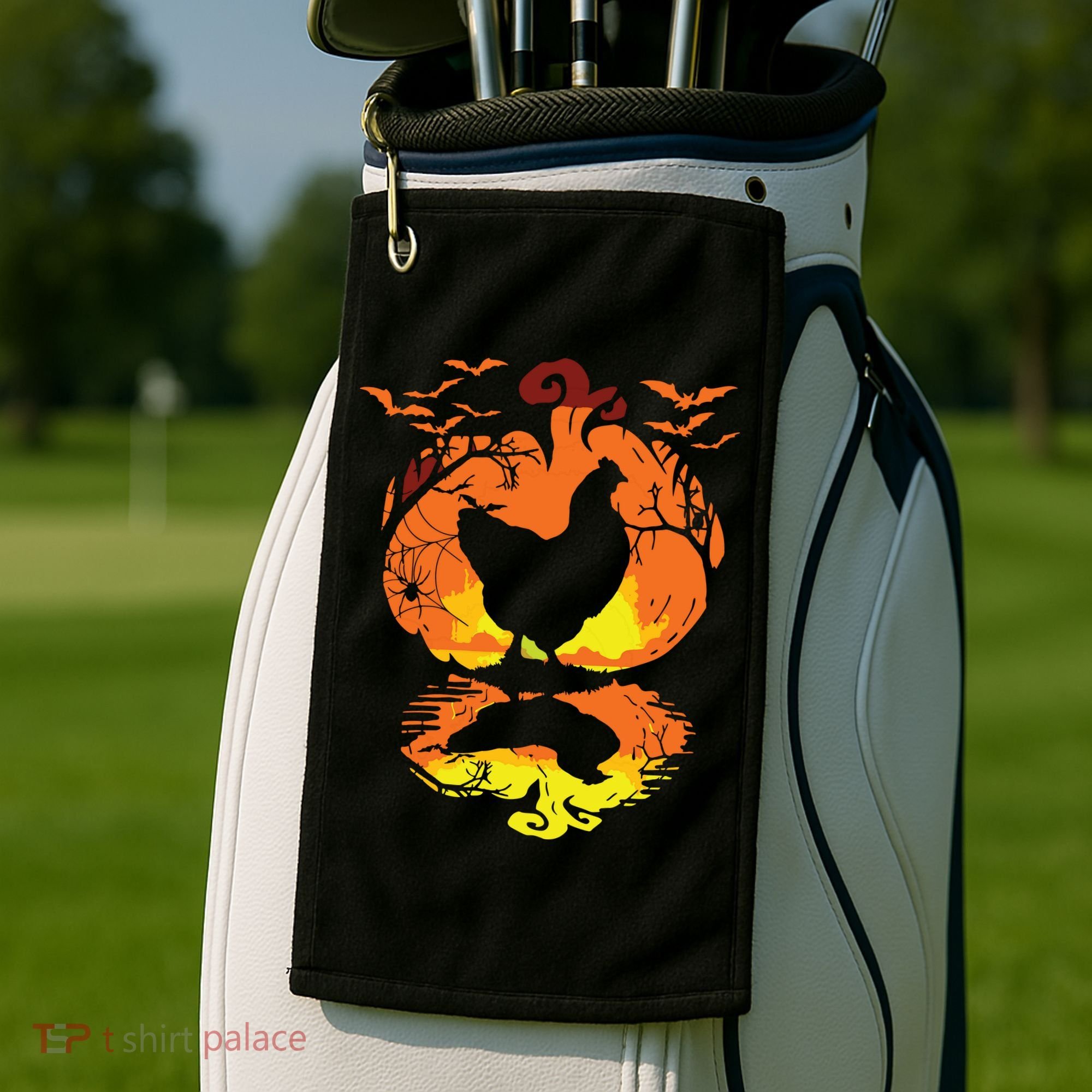 Chicken Halloween Costume Pumpkin Chicken Lovers Fall Season Golf Towel