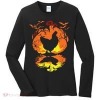 Chicken Halloween Costume Pumpkin Chicken Lovers Fall Season Women's Long Sleeve Shirt thumb 0