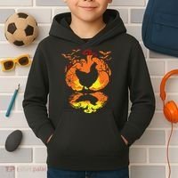 Chicken Halloween Costume Pumpkin Chicken Lovers Fall Season Kids Hoodie thumb 2