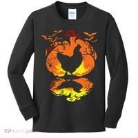 Chicken Halloween Costume Pumpkin Chicken Lovers Fall Season Kids Long Sleeve Shirt thumb 0