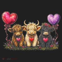 Cute Highland Cows Women's Sweatshirt thumb 2