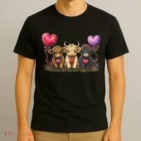 Cute Highland Cows T-Shirt thumb 3