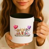 Cute Highland Cows Coffee Mug thumb 3