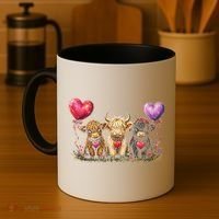 Cute Highland Cows Coffee Mug thumb 4