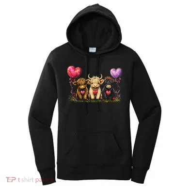 Cute Highland Cows Women's Hoodie
