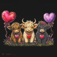 Cute Highland Cows Women's Hoodie thumb 2
