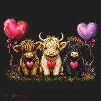 Cute Highland Cows Tumbler thumb 3